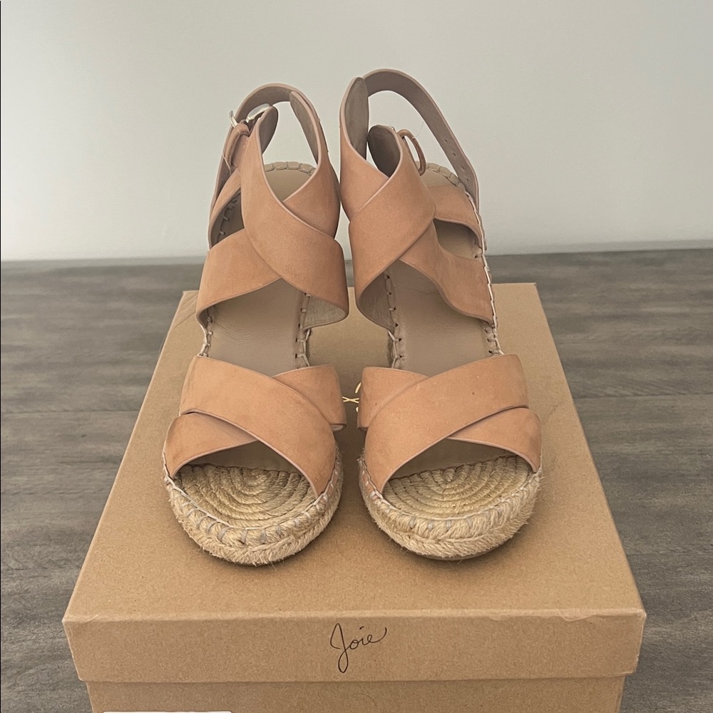 Joie Tan Espadrille Wedge Sandals